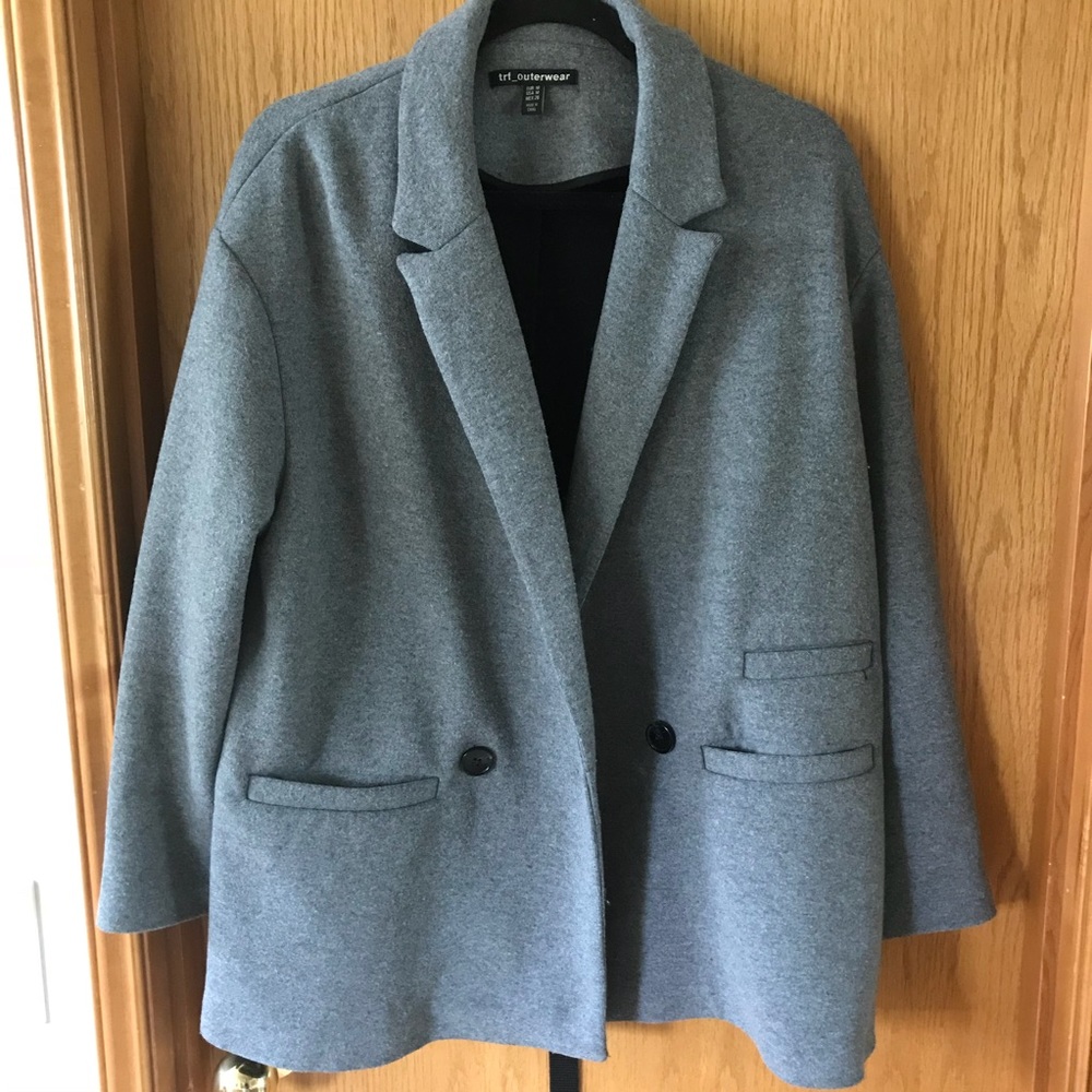 Boxy Boyfriend Jacket Coat TRF_Outerwear by Zara